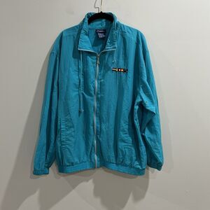 Catalina Nylon Ladies Size XL Windbreaker Vintage Jacket Full Zip Teal‎ Green